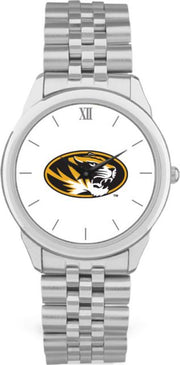 Missouri Tigers CSI Men's Silver Rolled Link Wristwatch (Gift Box) With Colored Medallion - ONLINE ONLY