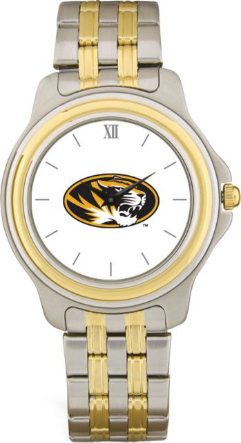 Missouri Tigers CSI Men's Two-Toned Wristwatch With Colored Medallion - ONLINE ONLY