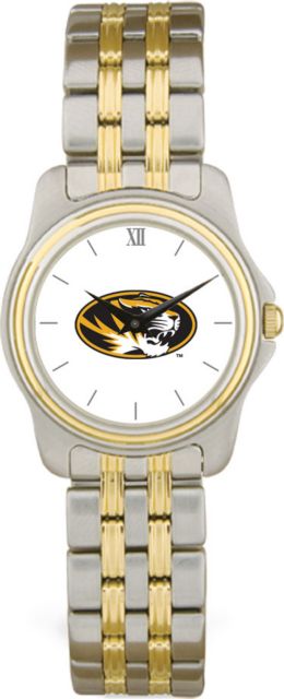 Missouri Tigers CSI Women's Two Tone Wristwatch With Colored Medallion - ONLINE ONLY