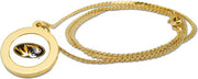Missouri Tigers CSI Gold Pendant Necklace With Colored Medallion - ONLINE ONLY