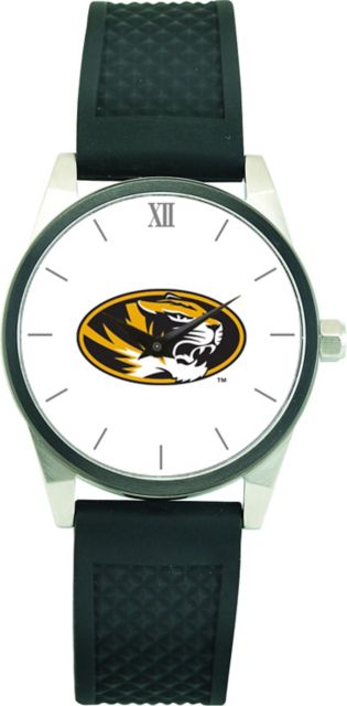 Missouri Tigers CSI Men's Wristwatch (Gift Boxed) With Black Silicone Strap And Color Medallion. - ONLINE ONLY
