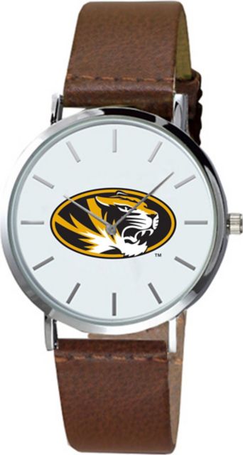 Missouri Tigers 40mm Men's Leather Watch