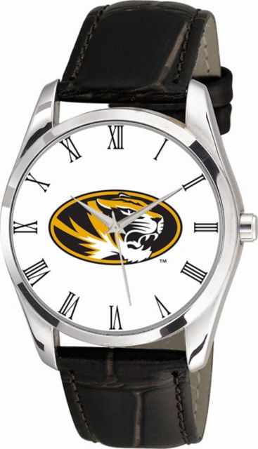 Missouri Tigers 36mm Men's Leather Watch