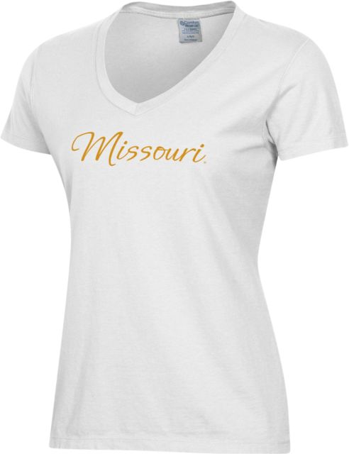 Missouri Tigers Women's V-Neck Short Sleeve T-Shirt