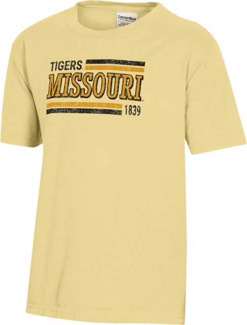 Missouri Tigers Youth Comfort Wash Short Sleeve T-Shirt