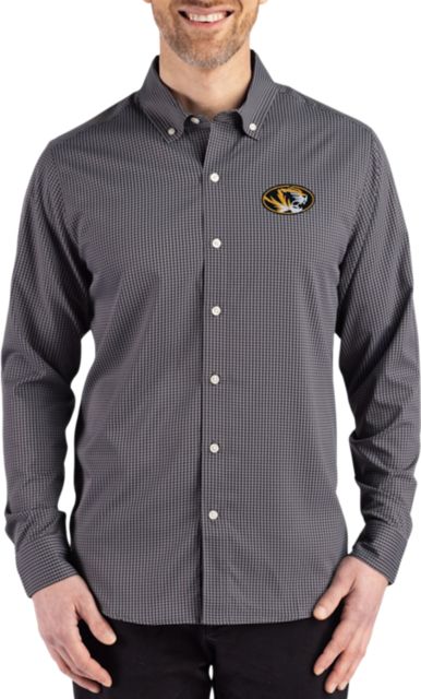Missouri Tigers Gingham Long Sleeve Dress Shirt