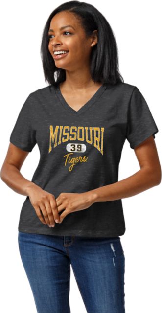 Missouri Tigers Women's V-Neck Short Sleeve T-Shirt
