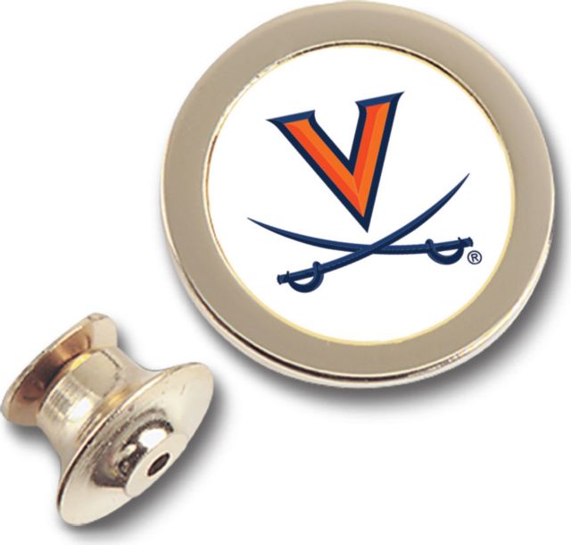 Virginia Cavaliers CSI Gold Lapel Pin With Colored Medallion - ONLINE ONLY