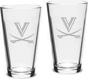 Set of 2 Crystal Mixing Glasses - 16 oz- ONLINE ONLY