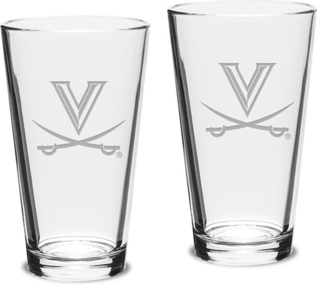 Set of 2 Crystal Mixing Glasses - 16 oz- ONLINE ONLY