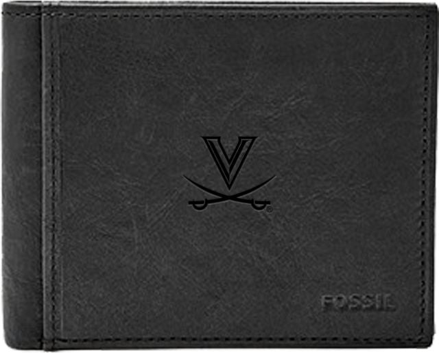 Fossil Leather Ingram RFID Bifold With Flip ID  - ONLINE ONLY