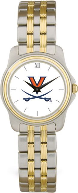 Virginia Cavaliers CSI Women's Two Tone Wristwatch With Colored Medallion - ONLINE ONLY