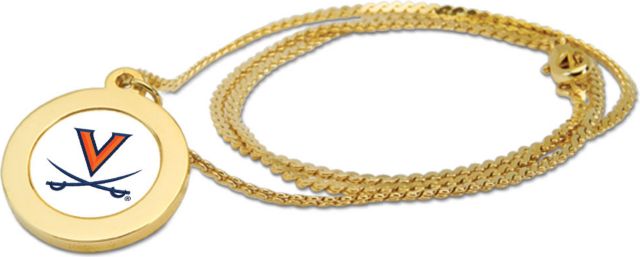 Washington Huskies CSI Gold Pendant Necklace With Colored Medallion - ONLINE ONLY