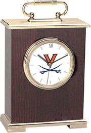 Virginia Cavaliers CSI Le Grande Carriage Clock With Colored Medallion - ONLINE ONLY