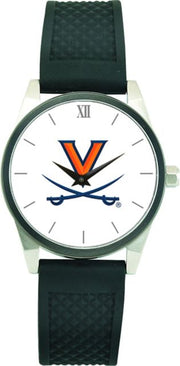 Virginia Cavaliers CSI Men's Wristwatch (Gift Boxed) With Black Silicone Strap And Color Medallion. - ONLINE ONLY