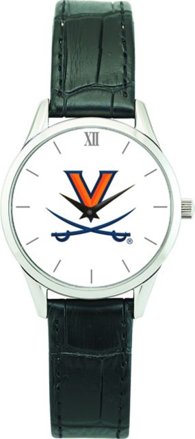 Virginia Cavaliers CSI Women's Stainless Steel Wristwatch (Gift Boxed) With Color Medallion - ONLINE ONLY