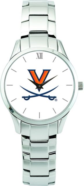 Virginia Cavaliers CSI Women's Stainless Steel Wristwatch (Gift Boxed) With Color Medallion - ONLINE ONLY