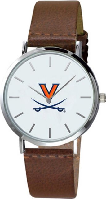Virginia Cavaliers 40mm Men's Leather Watch