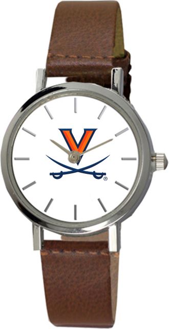 Virginia Cavaliers 28 mm Ladies Leather Watch