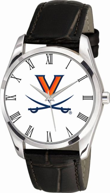Virginia Cavaliers 36mm Men's Leather Watch