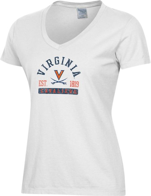 Virginia Cavaliers Women's V-Neck Short Sleeve T-Shirt