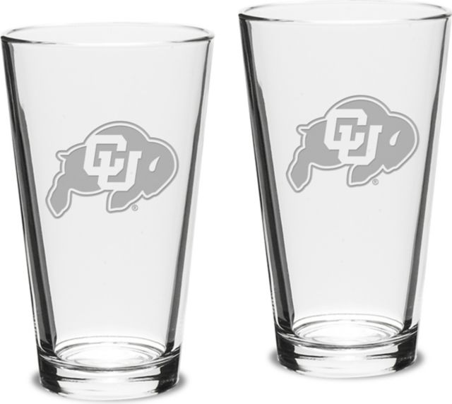 Set of 2 Crystal Mixing Glasses - 16 oz- ONLINE ONLY
