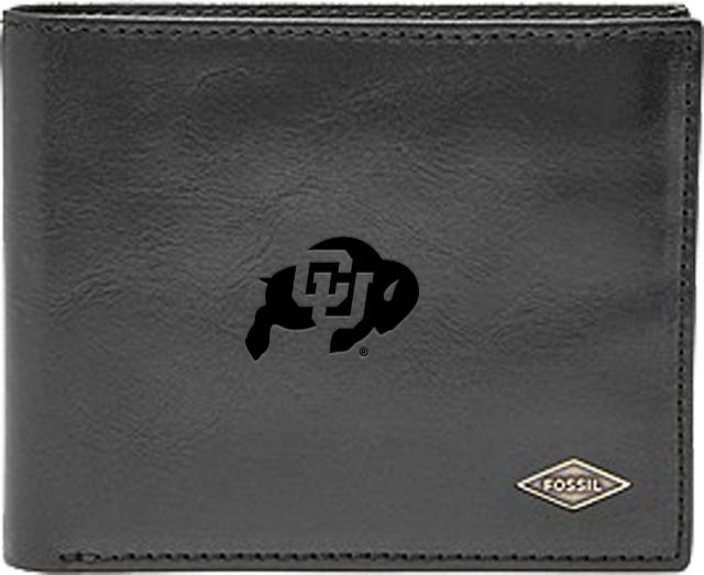 Fossil Leather Ryan RFID Flip ID Bifold - Black - ONLINE ONLY