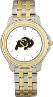 Colorado Buffaloes CSI Men's Two-Toned Wristwatch with Colored Medallion - ONLINE ONLY
