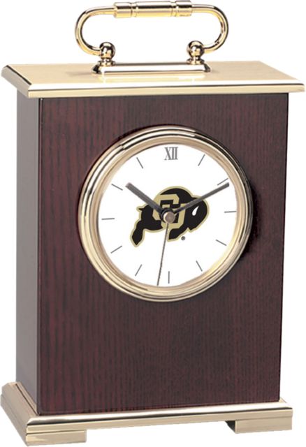 Colorado Buffaloes CSI Le Grande Carriage Clock with Colored Medallion - ONLINE ONLY
