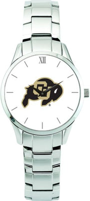 Colorado Buffaloes CSI Men's Stainless Steel Wristwatch (Gift Boxed) with Color Medallion - ONLINE ONLY