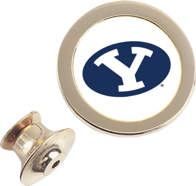 BYU Cougars CSI Gold Lapel Pin with Colored Medallion - ONLINE ONLY