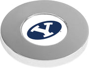 BYU Cougars CSI Silver Paperweight (Gift Boxed) with Colored Medallion - ONLINE ONLY