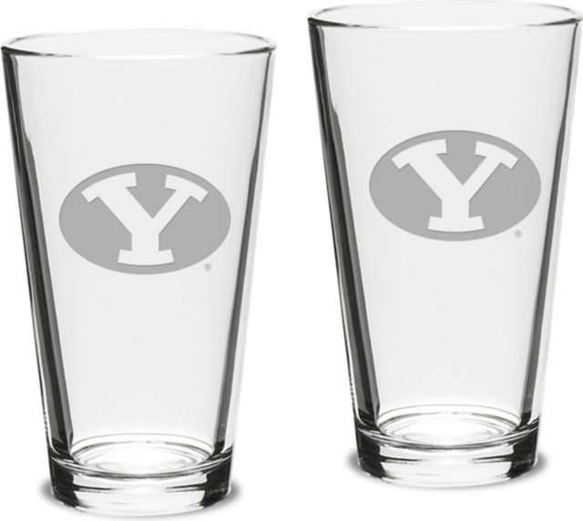 Set of 2 Crystal Mixing Glasses - 16 oz- ONLINE ONLY