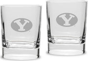 Set of 2 Luigi Bormioli Rounded Square Double Old Fashion Glass - 11.75 oz- ONLINE ONLY