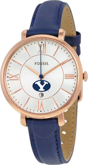 Fossil Jacqueline Navy Leather Watch - ONLINE ONLY