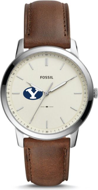 Fossil The Minimalist Three-Hand Brown Leather Watch - ONLINE ONLY