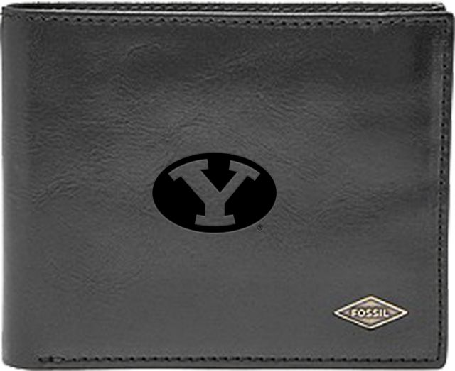 Fossil Leather Ryan RFID Flip ID Bifold - Black - ONLINE ONLY