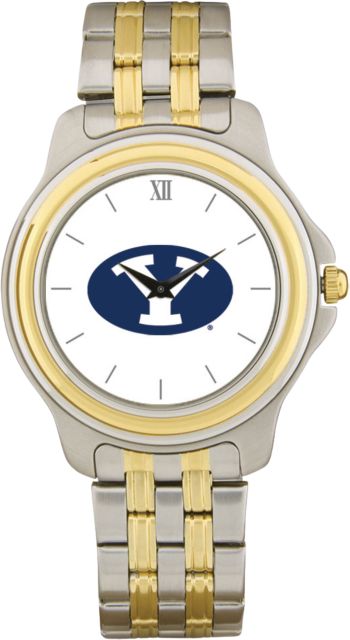 BYU Cougars CSI Men's Two-Toned Wristwatch with Colored Medallion - ONLINE ONLY