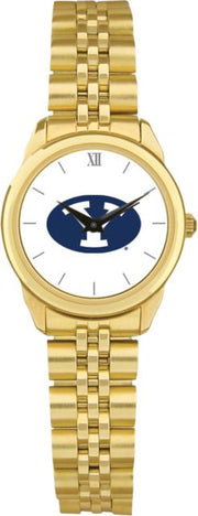 BYU Cougars CSI Women's Gold Rolled Link Watch (Gift Box) with Colored Medallion - ONLINE ONLY