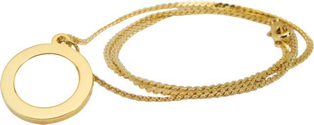 BYU Cougars CSI Gold Pendant Necklace With Colored Medallion