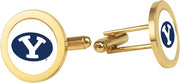 BYU Cougars CSI Gold Cufflinks (Gift Boxed) with Colored Medallion - ONLINE ONLY