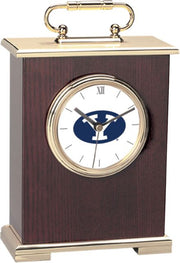 BYU Cougars CSI Le Grande Carriage Clock with Colored Medallion - ONLINE ONLY