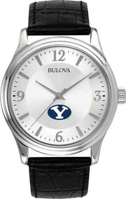 TCU 150 Years - Bulova Men's Silver-Tone Watch Leather Strap - ONLINE ONLY