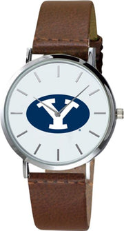 BYU Cougars 40mm Men's Leather Watch - ONLINE ONLY