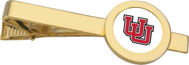 Utah Utes CSI Gold Tie Bar With Colored Medallion