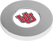 Utah Utes CSI Silver Paperweight (Gift Boxed) with Colored Medallion - ONLINE ONLY