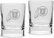 Set of 2 Luigi Bormioli Rounded Square Double Old Fashion Glass - 11.75 oz- ONLINE ONLY