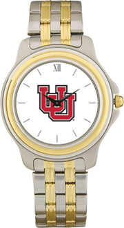 Utah Utes CSI Men's Two-Toned Wristwatch with Colored Medallion - ONLINE ONLY