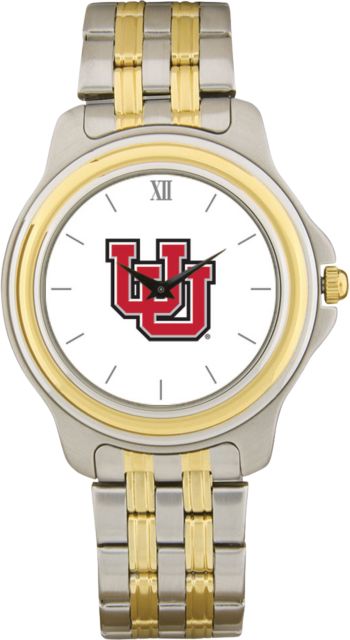 Utah Utes CSI Men's Two-Toned Wristwatch with Colored Medallion - ONLINE ONLY