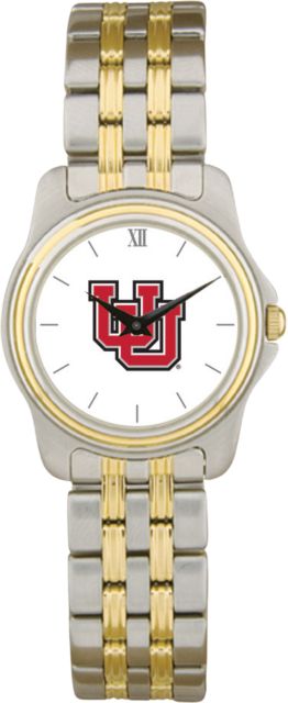 Utah Utes CSI Women's Two-Tone Wristwatch with Colored Medallion - ONLINE ONLY